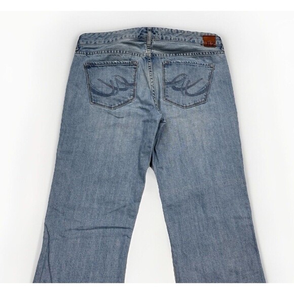 Express X2 Y2K Jeans Womens 8 Bootcut Light Blue Cotton Denim Measures 31 x 31 - Picture 8 of 10